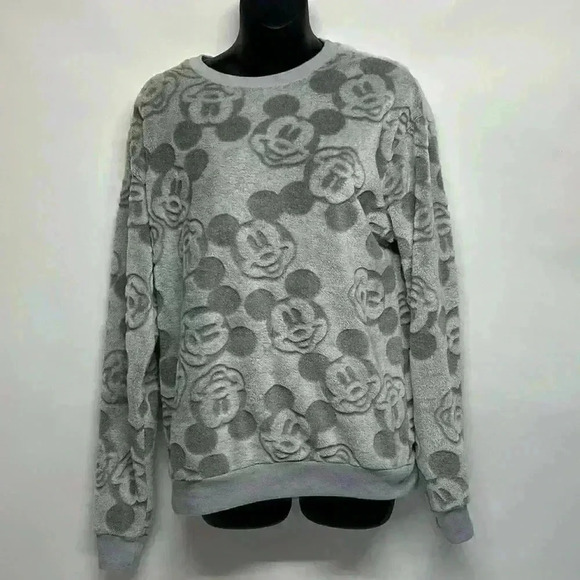 Cloud, soft size small Mickey Mouse gray sweater Disney - Picture 1 of 7